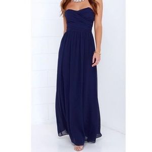 Lulus Royal Engagement bridesmaid dress, Navy sz S